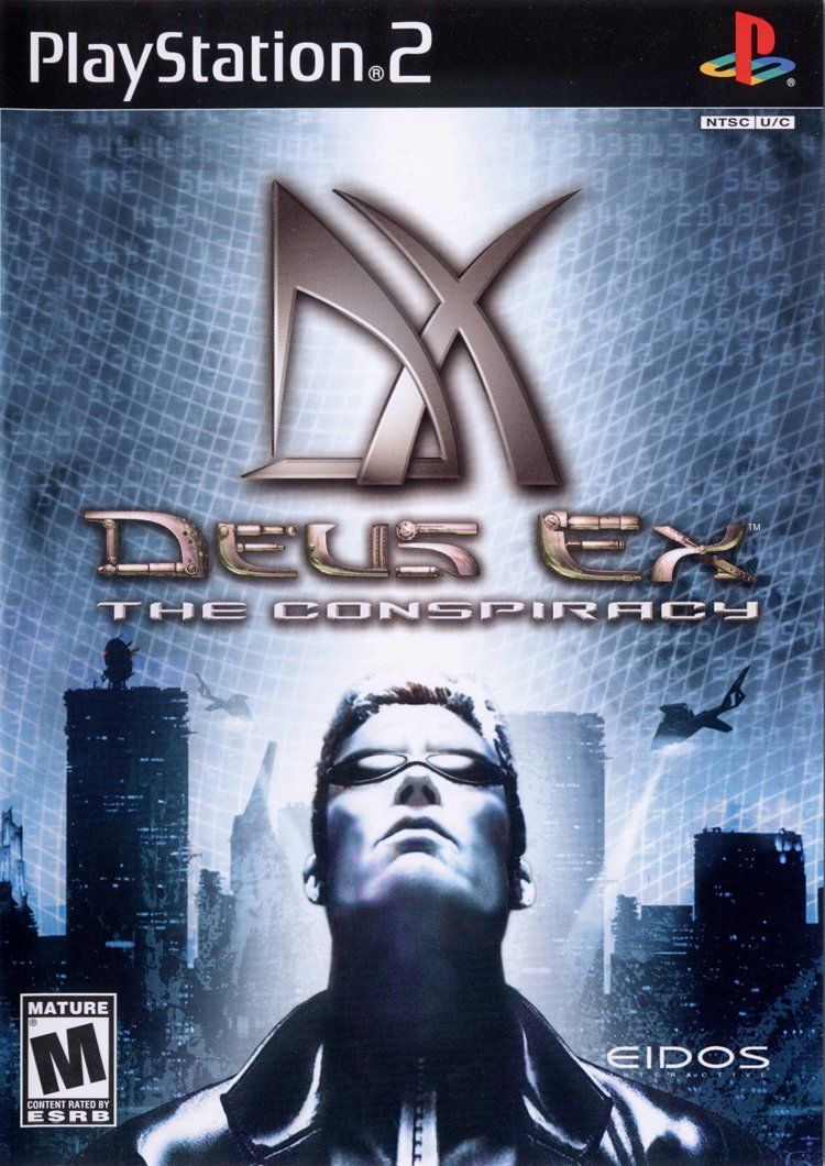 Front cover of Deus Ex for PlayStation 2