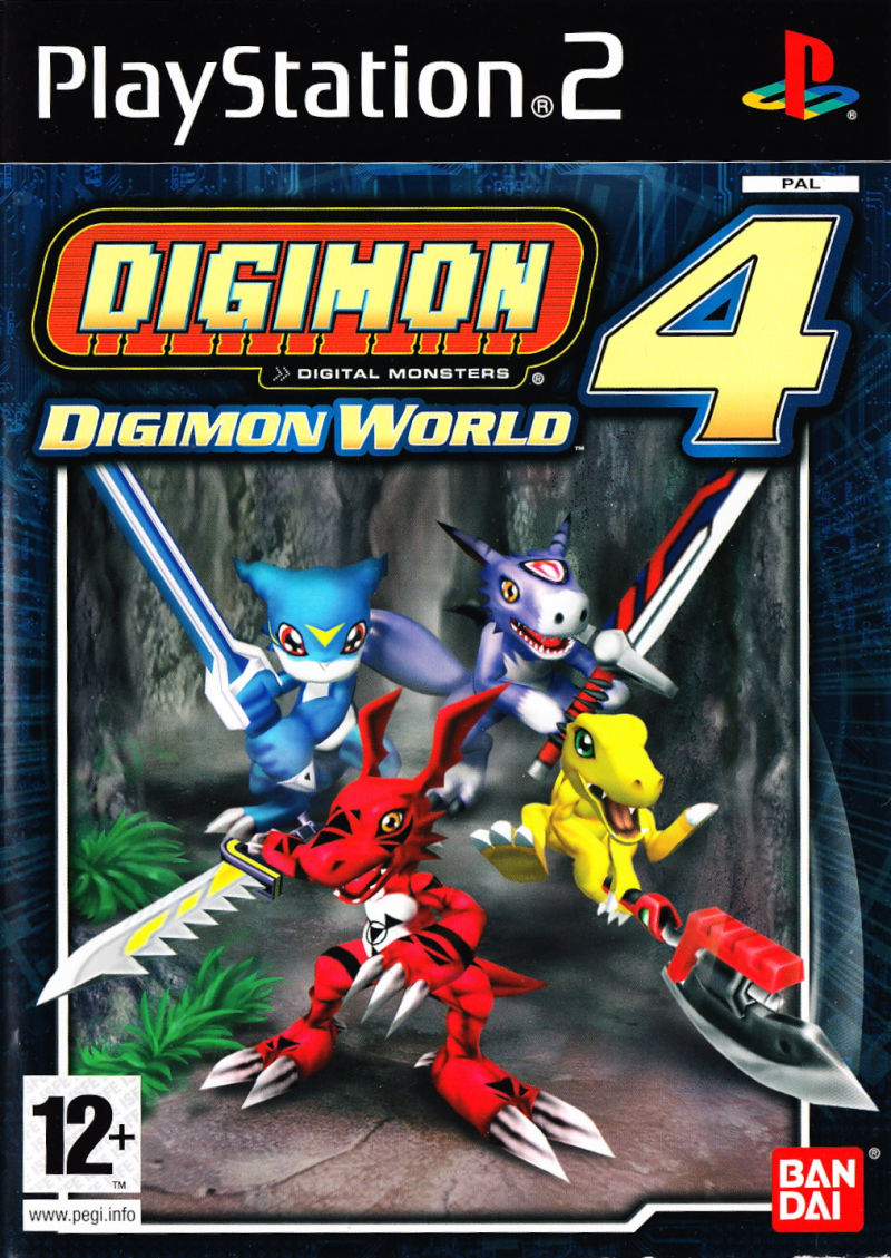 Front cover of Digimon World 4 for PlayStation 2