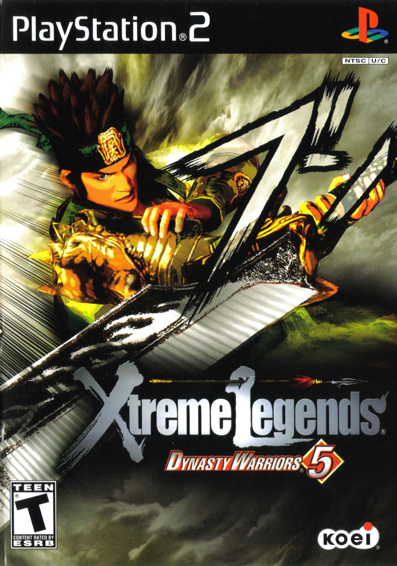 Front cover of Dynasty Warriors 5: Xtreme Legends for PlayStation 2