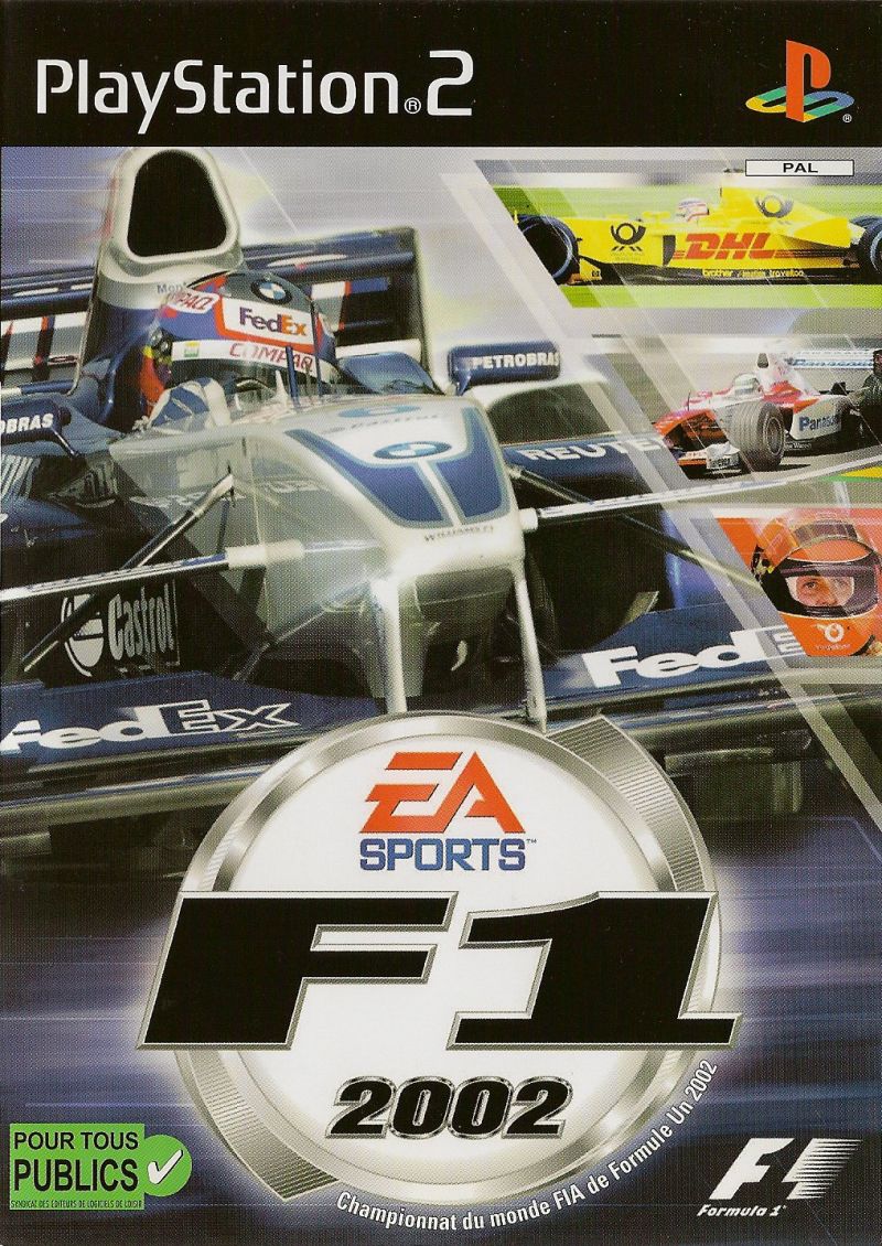 Front cover of F1 2002 for PlayStation 2