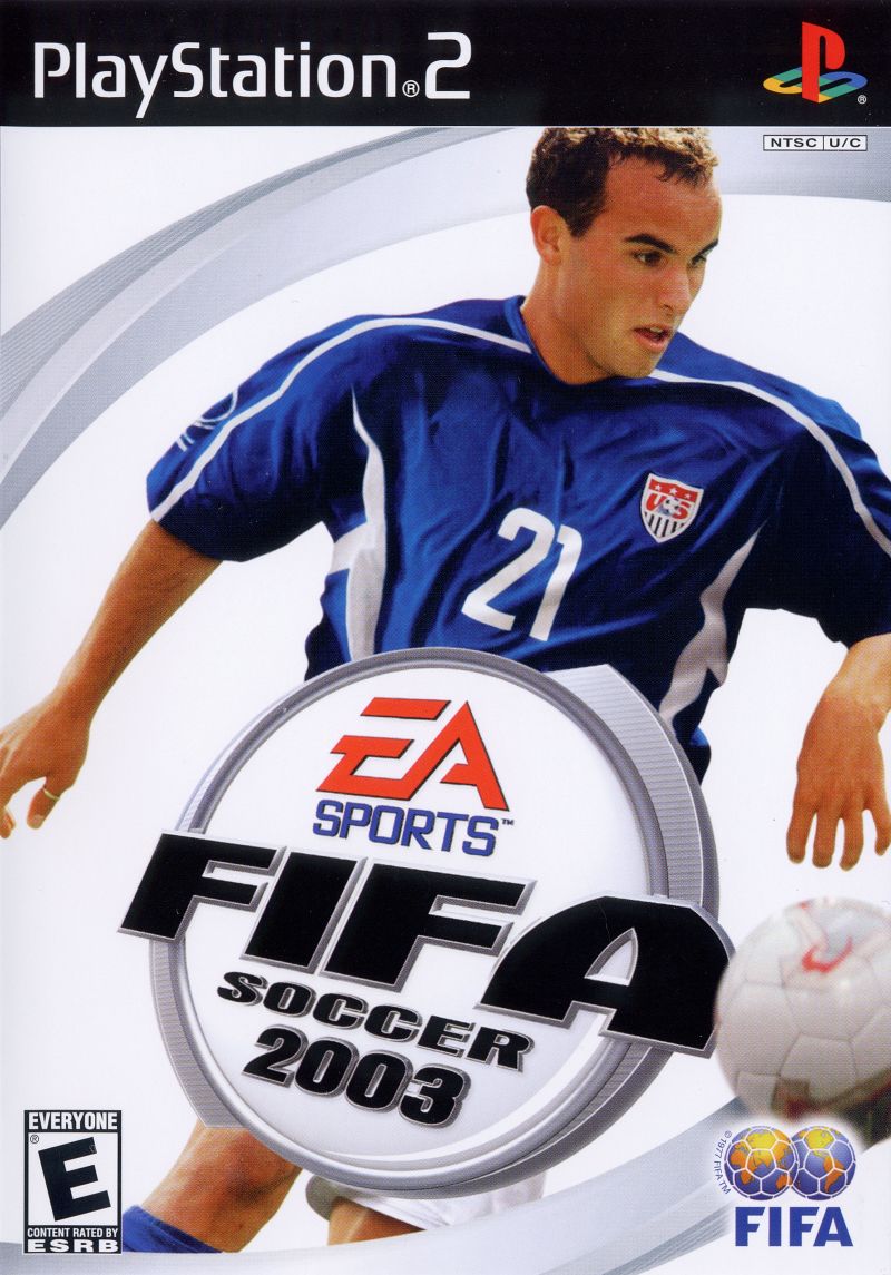 Front cover of FIFA Soccer 2003 for PlayStation 2