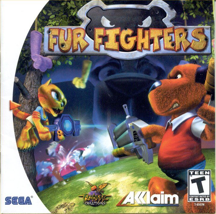 Front cover of Fur Fighters for Dreamcast