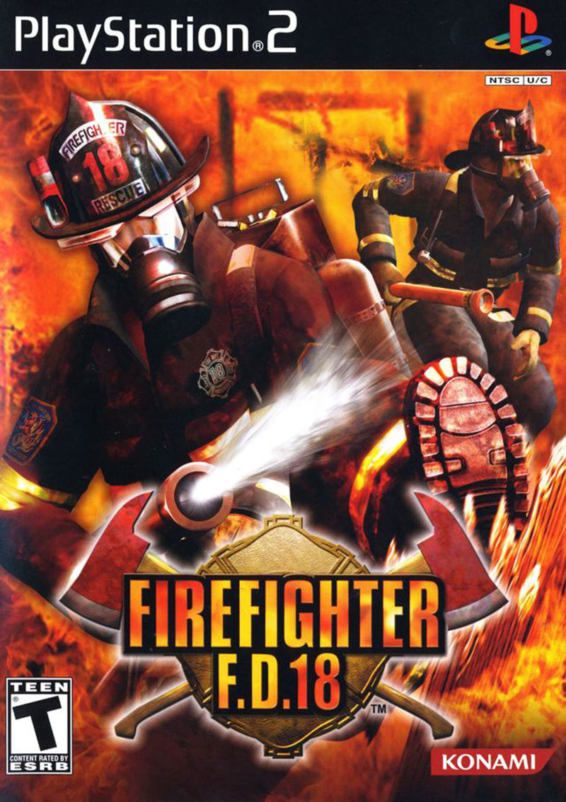 Front cover of Firefighter F.D. 18 for PlayStation 2