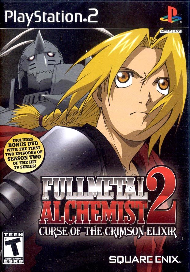 Front cover of Fullmetal Alchemist 2: Curse of the Crimson Elixir for PlayStation 2