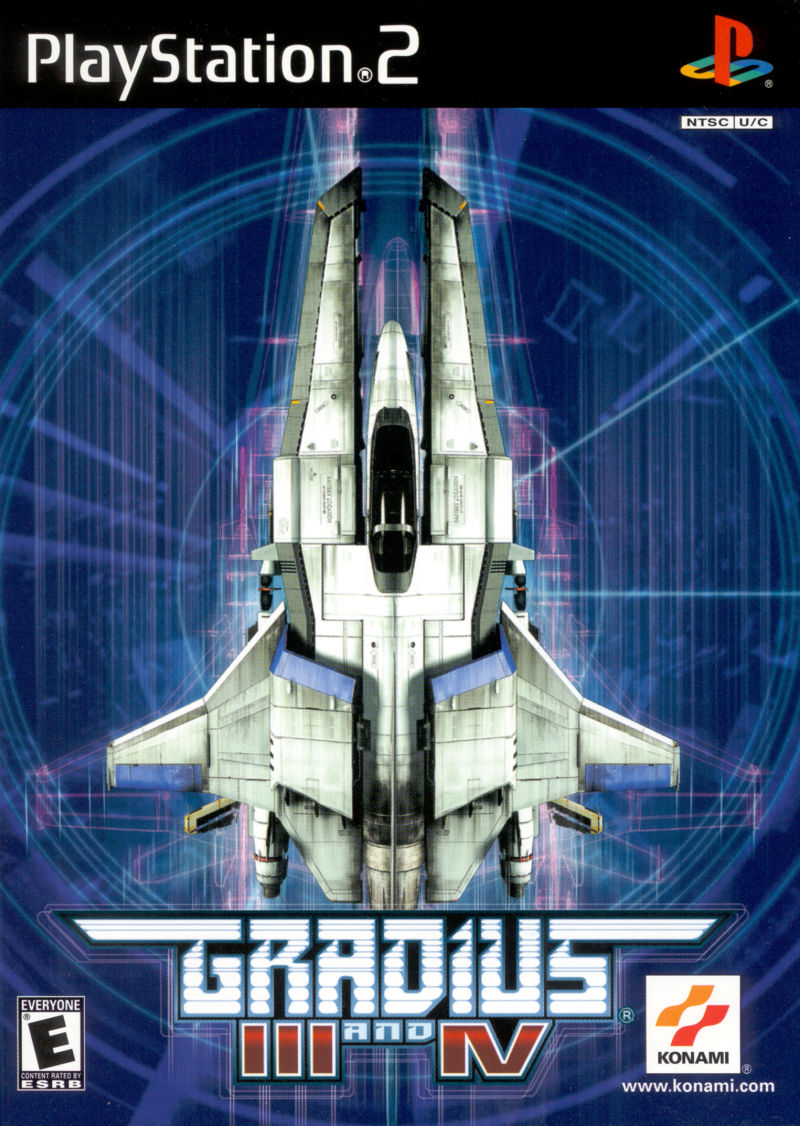 Front cover of Gradius III and IV for PlayStation 2