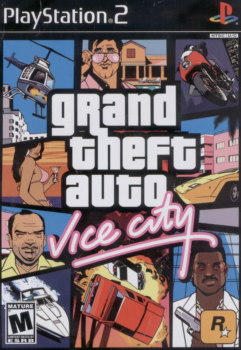 Front cover of Grand Theft Auto: Vice City for PlayStation 2