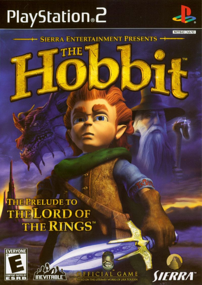 Front cover of The Hobbit for PlayStation 2