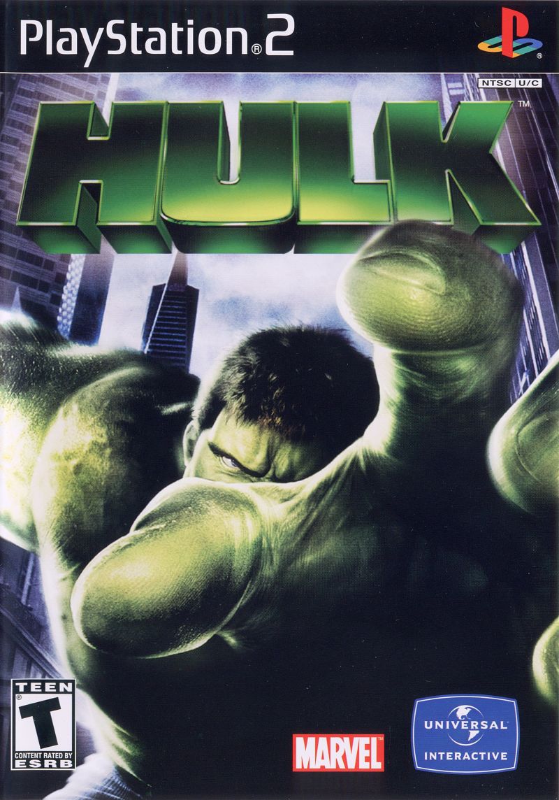 Front cover of Hulk for PlayStation 2