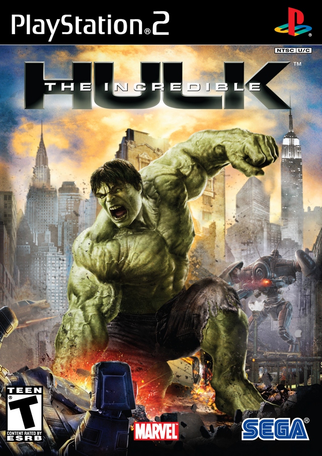 Front cover of The Incredible Hulk for PlayStation 2