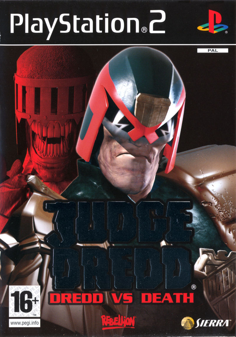 Front cover of Judge Dredd: Dredd vs Death for PlayStation 2