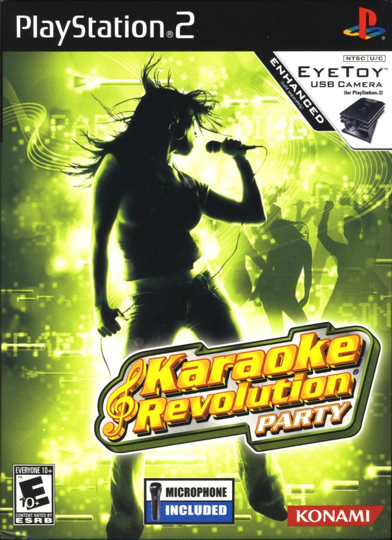 Front cover of Karaoke Revolution: Party for PlayStation 2