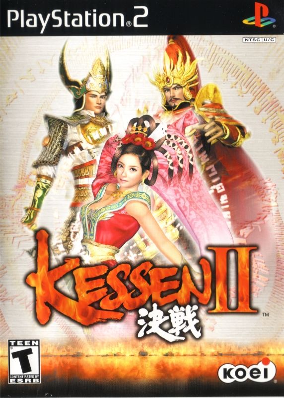 Front cover of Kessen II for PlayStation 2