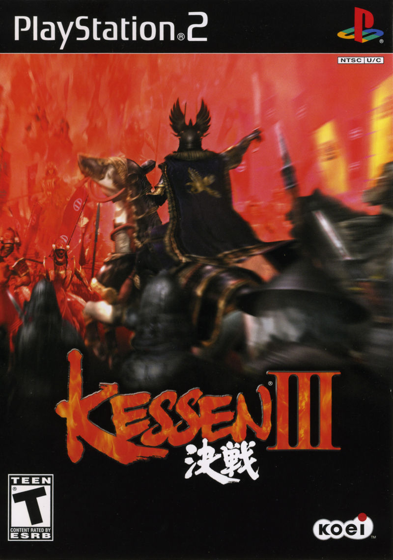 Front cover of Kessen III for PlayStation 2
