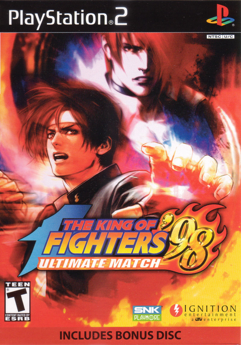Front cover of The King of Fighters '98: Ultimate Match for PlayStation 2