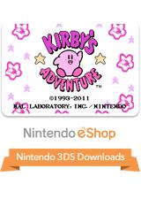 Front cover of Kirby's Adventure for Nintendo 3DS