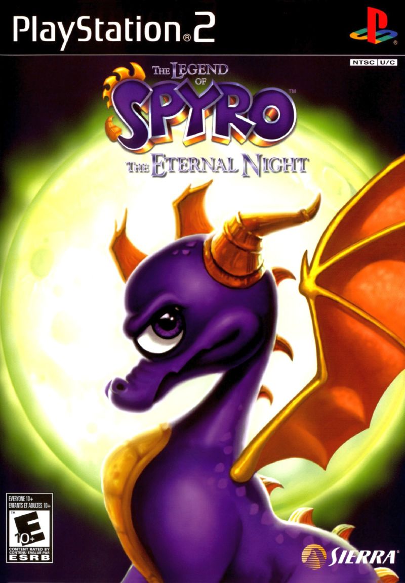 Front cover of The Legend of Spyro: The Eternal Night for PlayStation 2