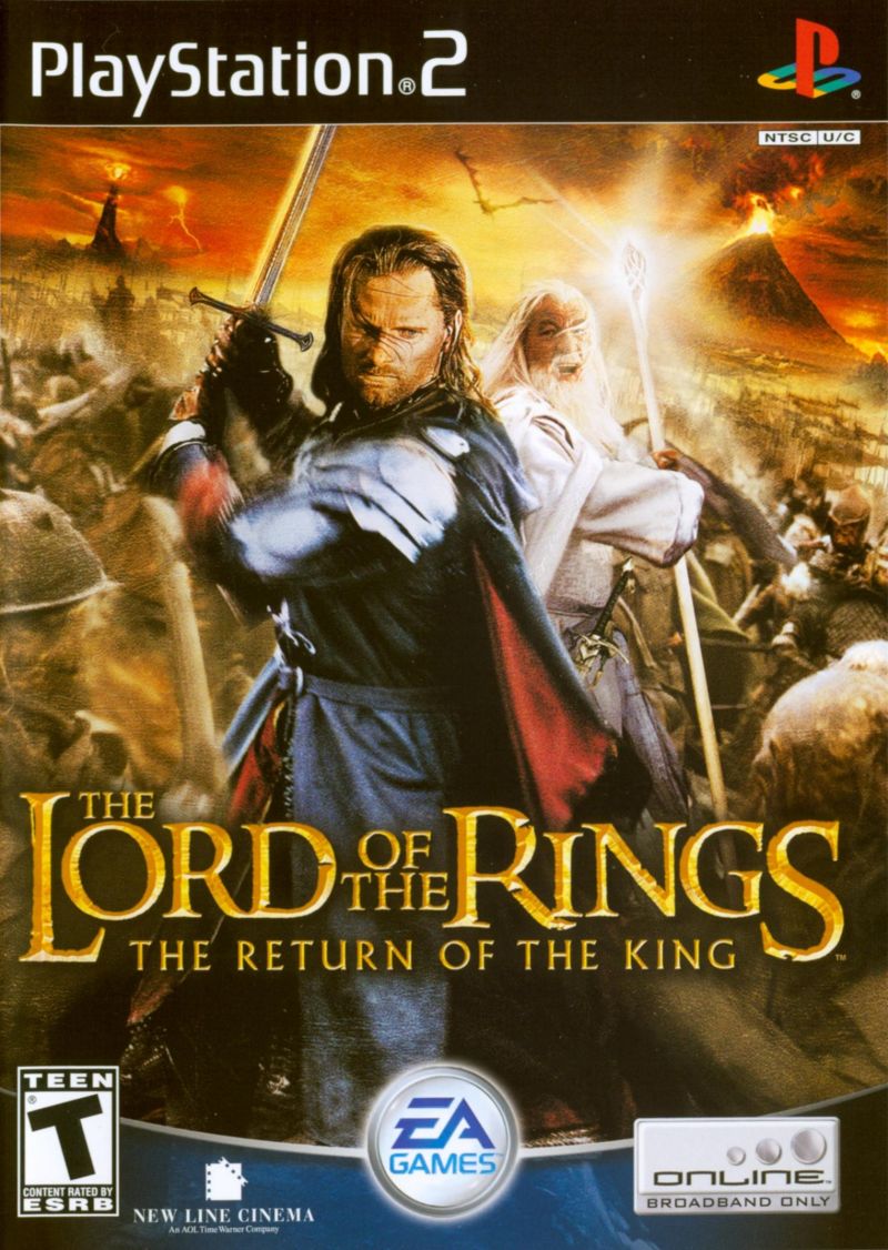 Front cover of The Lord of the Rings: The Return of the King for PlayStation 2