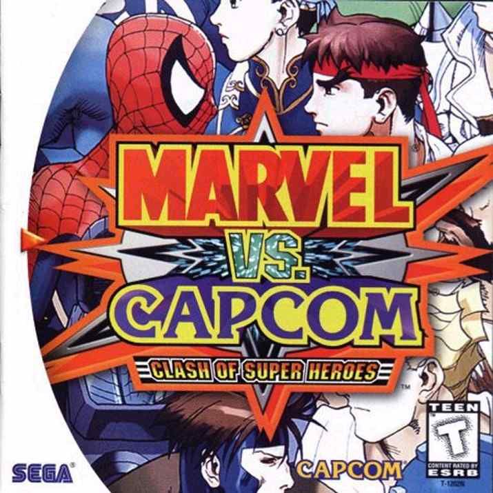 Front cover of Marvel vs. Capcom: Clash of Super Heroes for Dreamcast