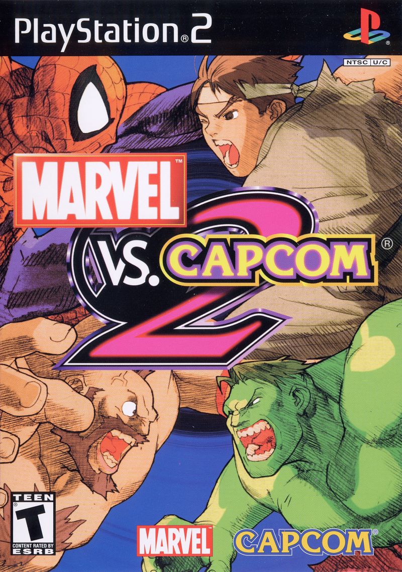 Front cover of Marvel vs. Capcom 2 for PlayStation 2