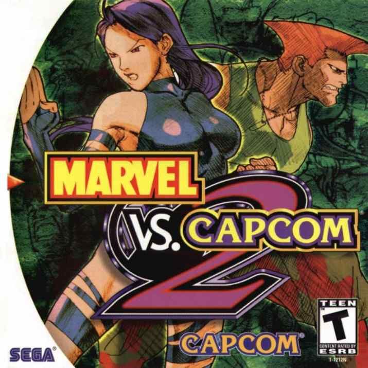 Front cover of Marvel vs. Capcom 2 for Dreamcast