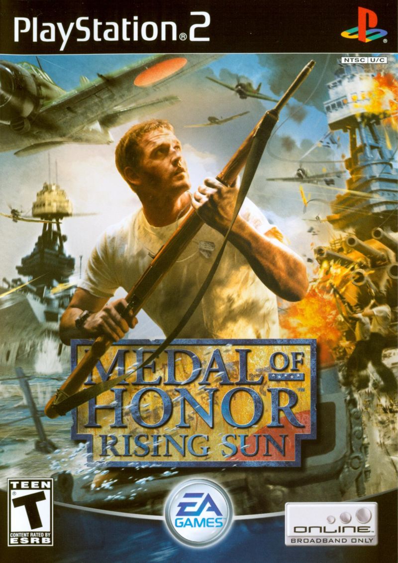 Front cover of Medal of Honor: Rising Sun for PlayStation 2