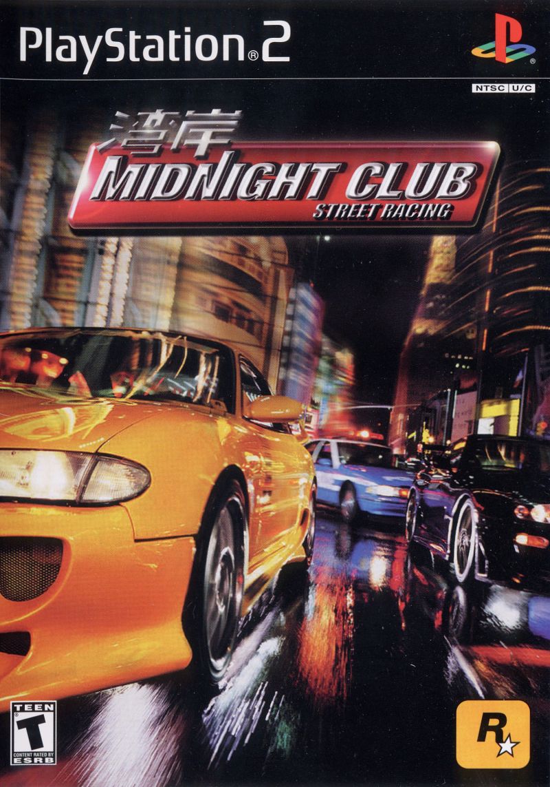 Front cover of Midnight Club: Street Racing for PlayStation 2