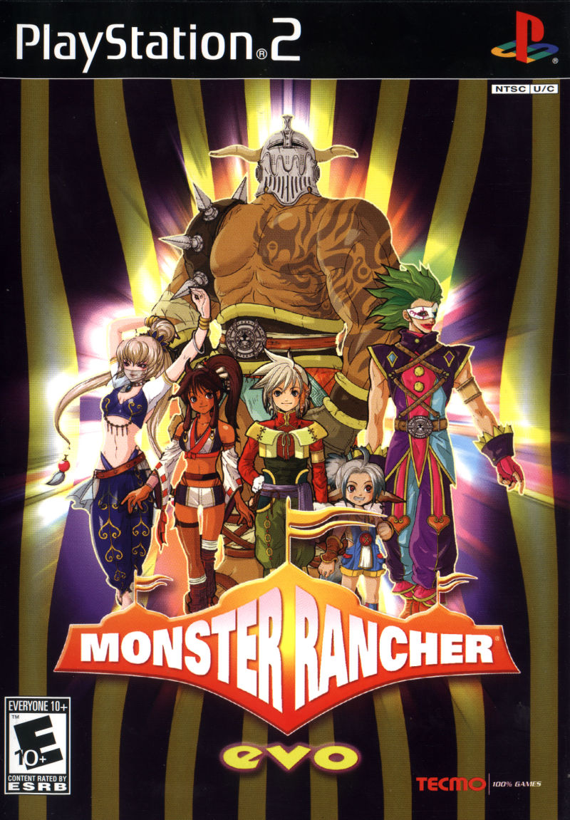Front cover of Monster Rancher EVO for PlayStation 2