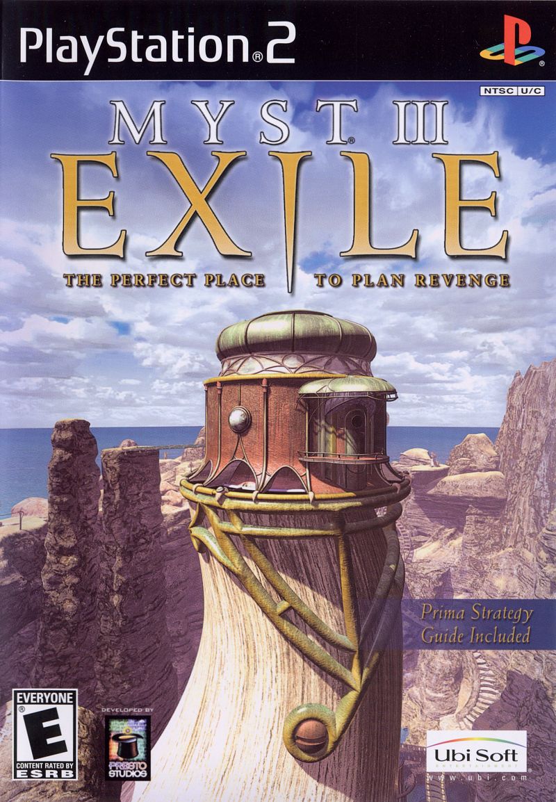 Front cover of Myst III: Exile for PlayStation 2
