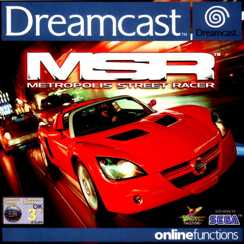 Front cover of Metropolis Street Racer for Dreamcast