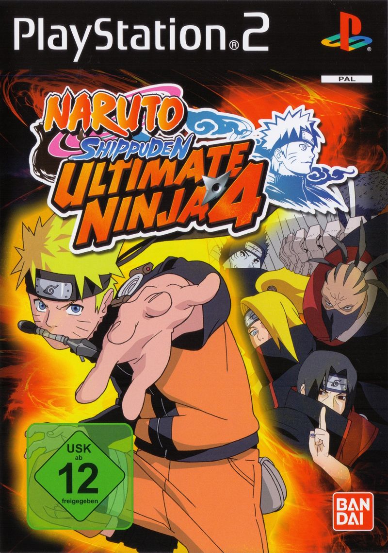 Front cover of Naruto Shippuden: Ultimate Ninja 4 for PlayStation 2