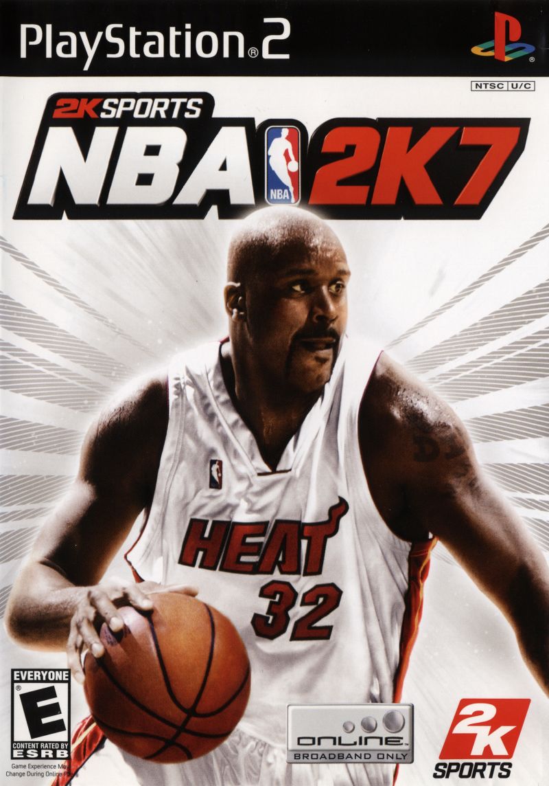 Front cover of NBA 2K7 for PlayStation 2