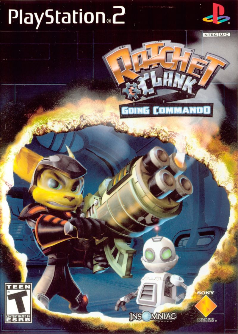 Front cover of Ratchet & Clank: Going Commando for PlayStation 2