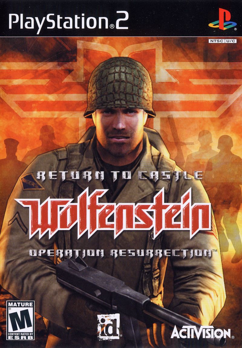 Front cover of Return to Castle Wolfenstein: Operation Resurrection for PlayStation 2