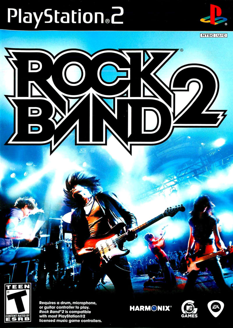 Front cover of Rock Band 2 for PlayStation 2