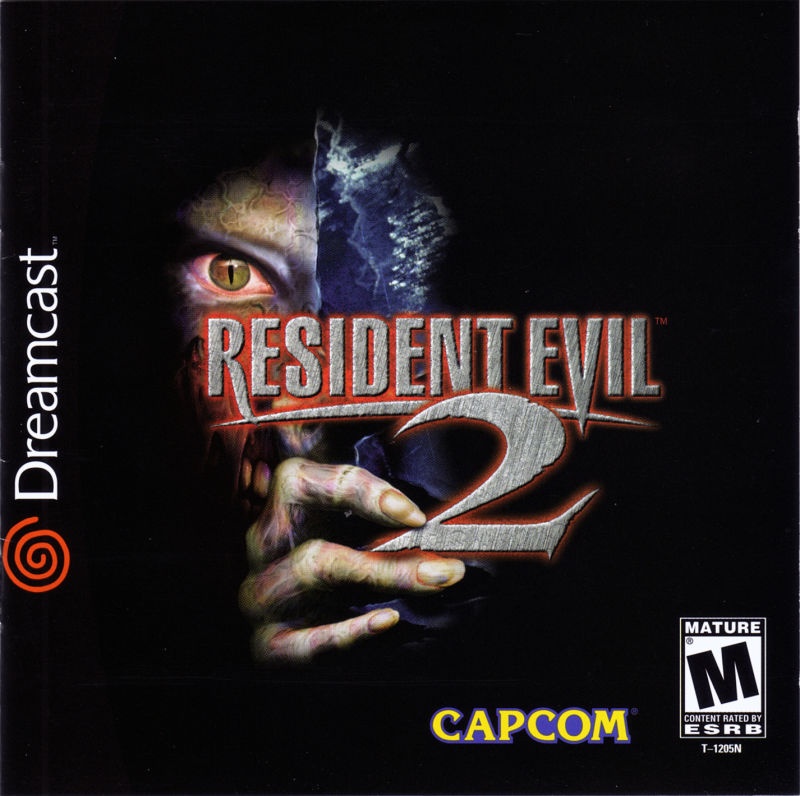 Front cover of Resident Evil 2 for Dreamcast