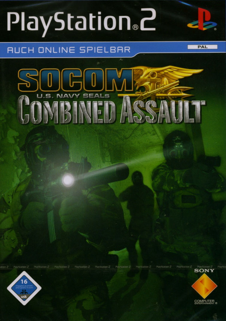 Front cover of SOCOM: U.S. Navy SEALs - Combined Assault for PlayStation 2