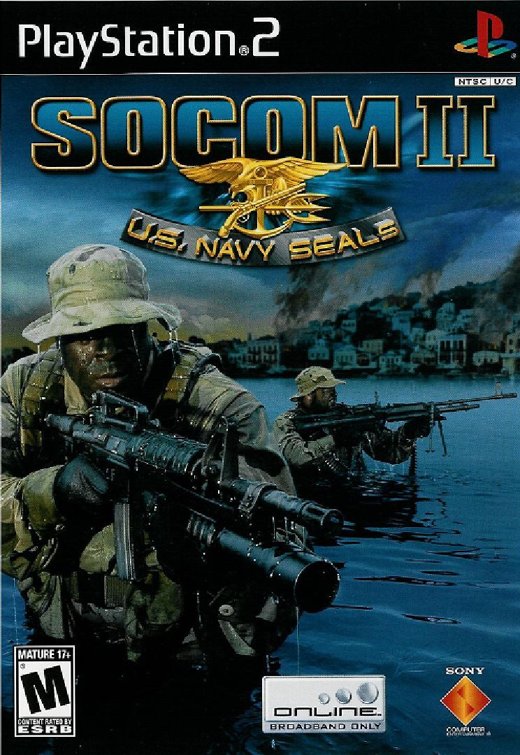 Front cover of SOCOM II: U.S. Navy SEALs for PlayStation 2