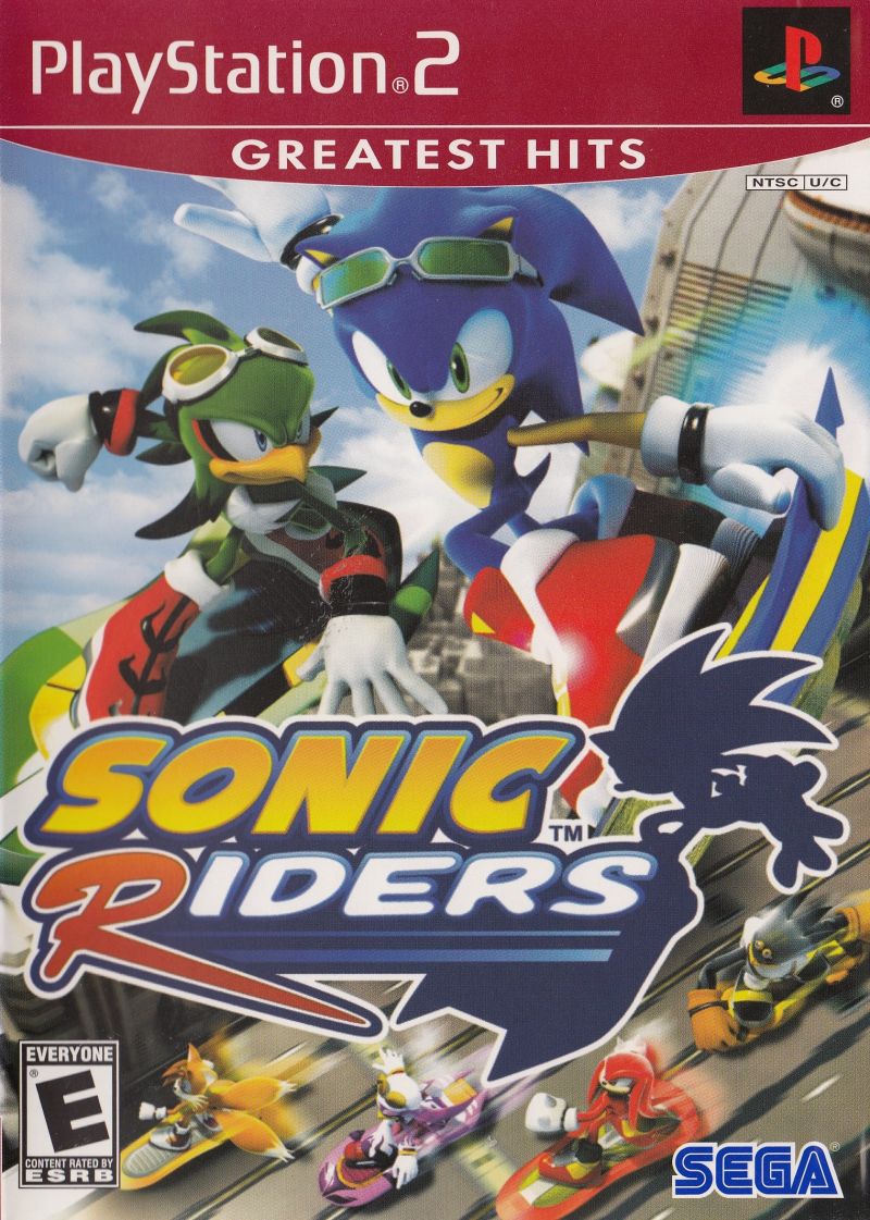 Front cover of Sonic Riders for PlayStation 2