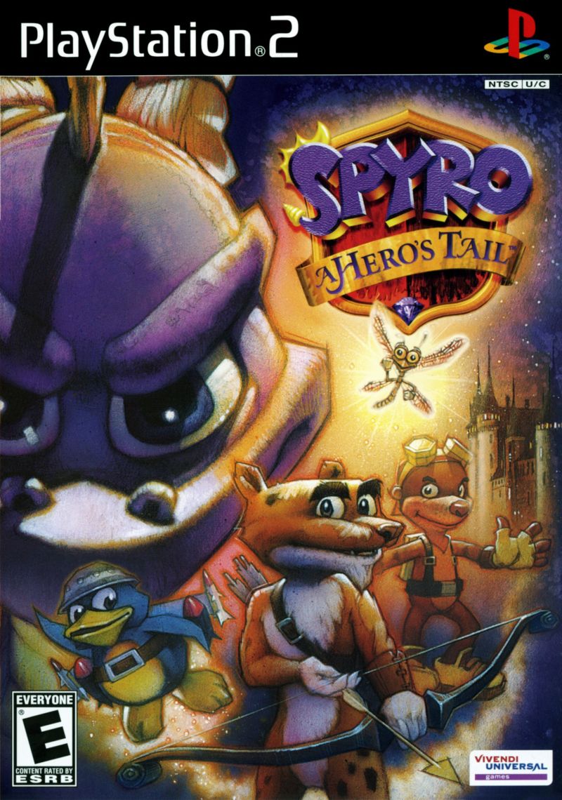 Front cover of Spyro: A Hero's Tail for PlayStation 2