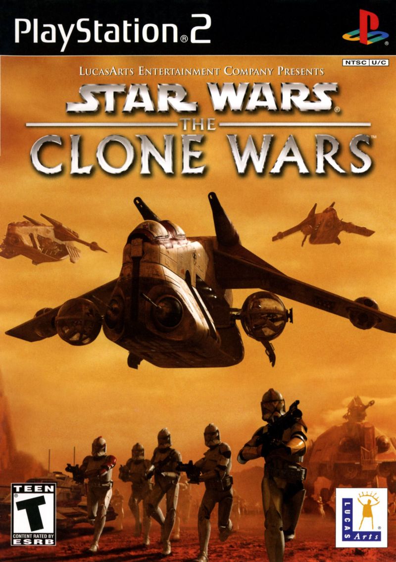 Front cover of Star Wars: The Clone Wars for PlayStation 2