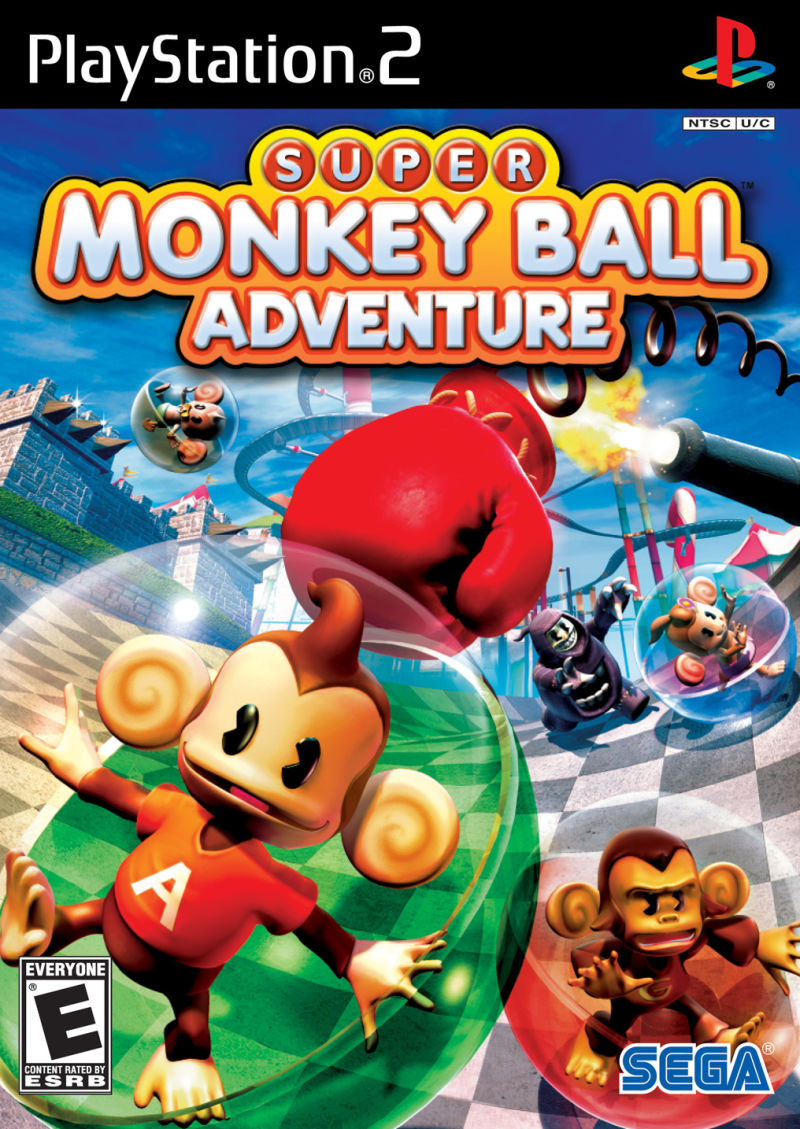 Front cover of Super Monkey Ball Adventure for PlayStation 2
