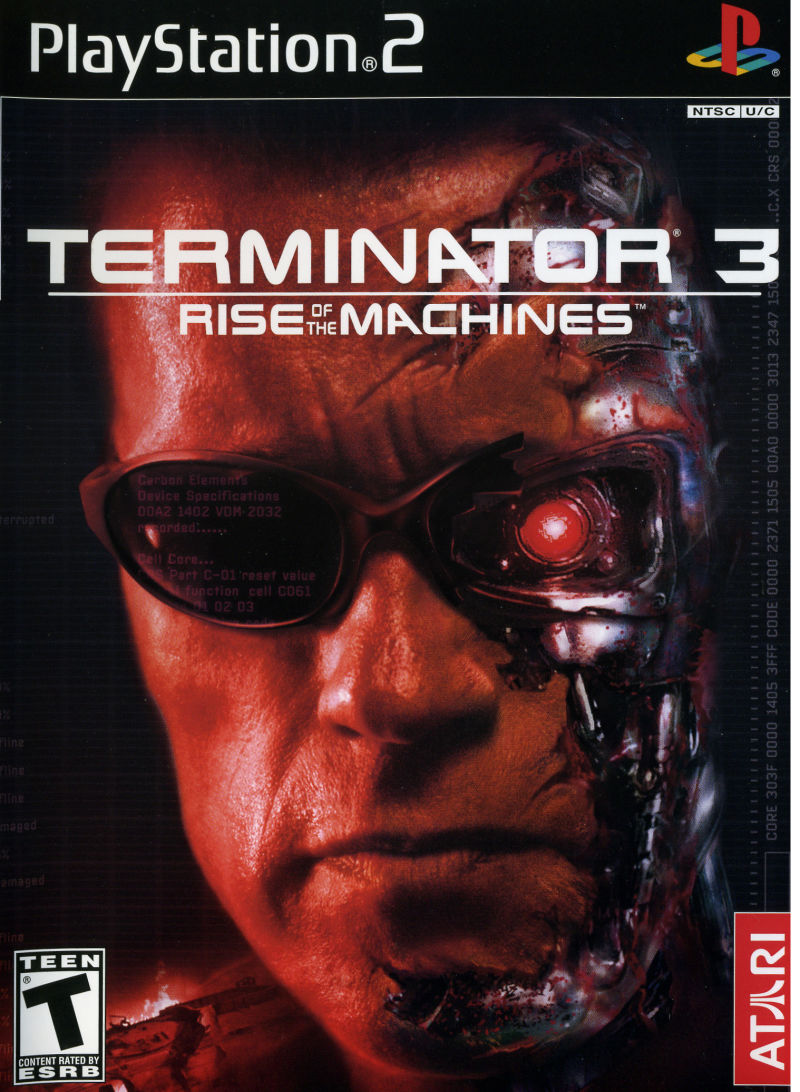 Front cover of Terminator 3: Rise of the Machines for PlayStation 2