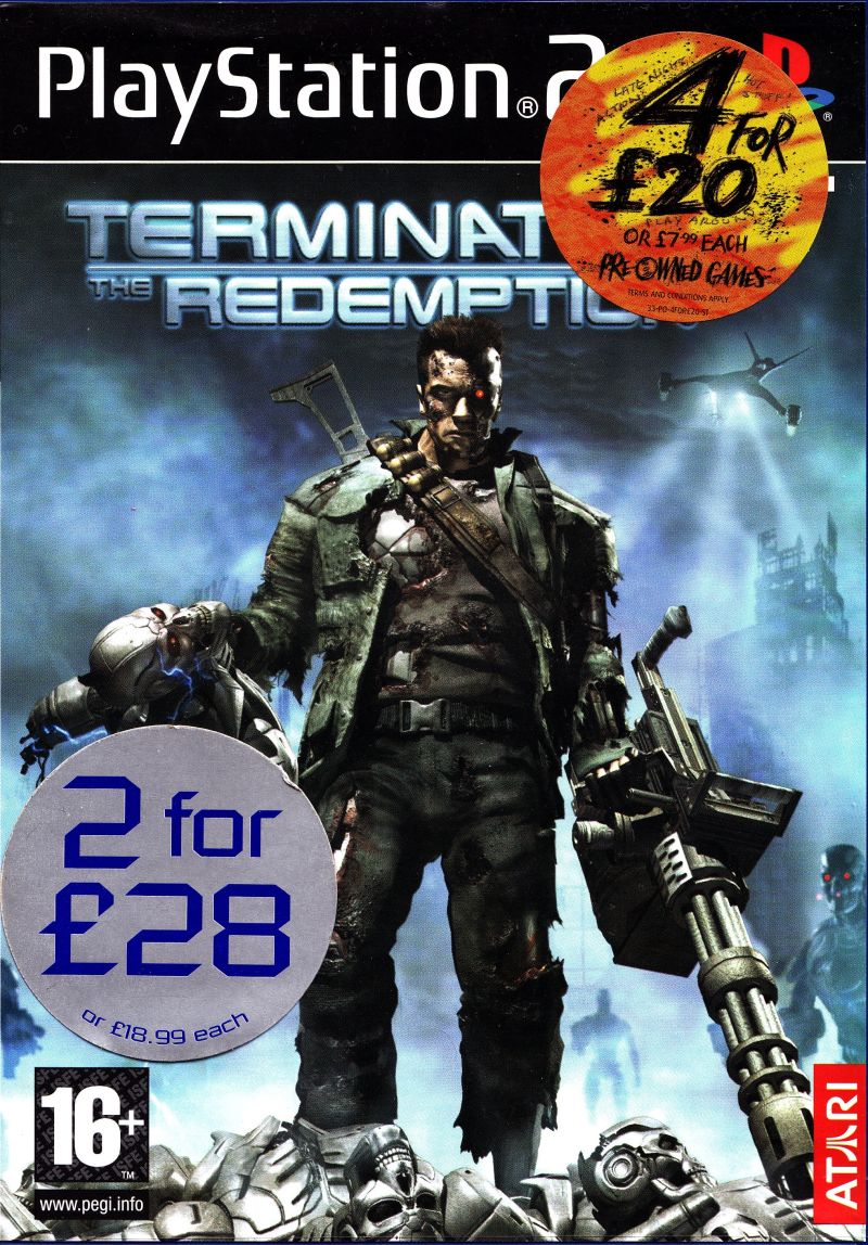 Front cover of Terminator 3: The Redemption for PlayStation 2
