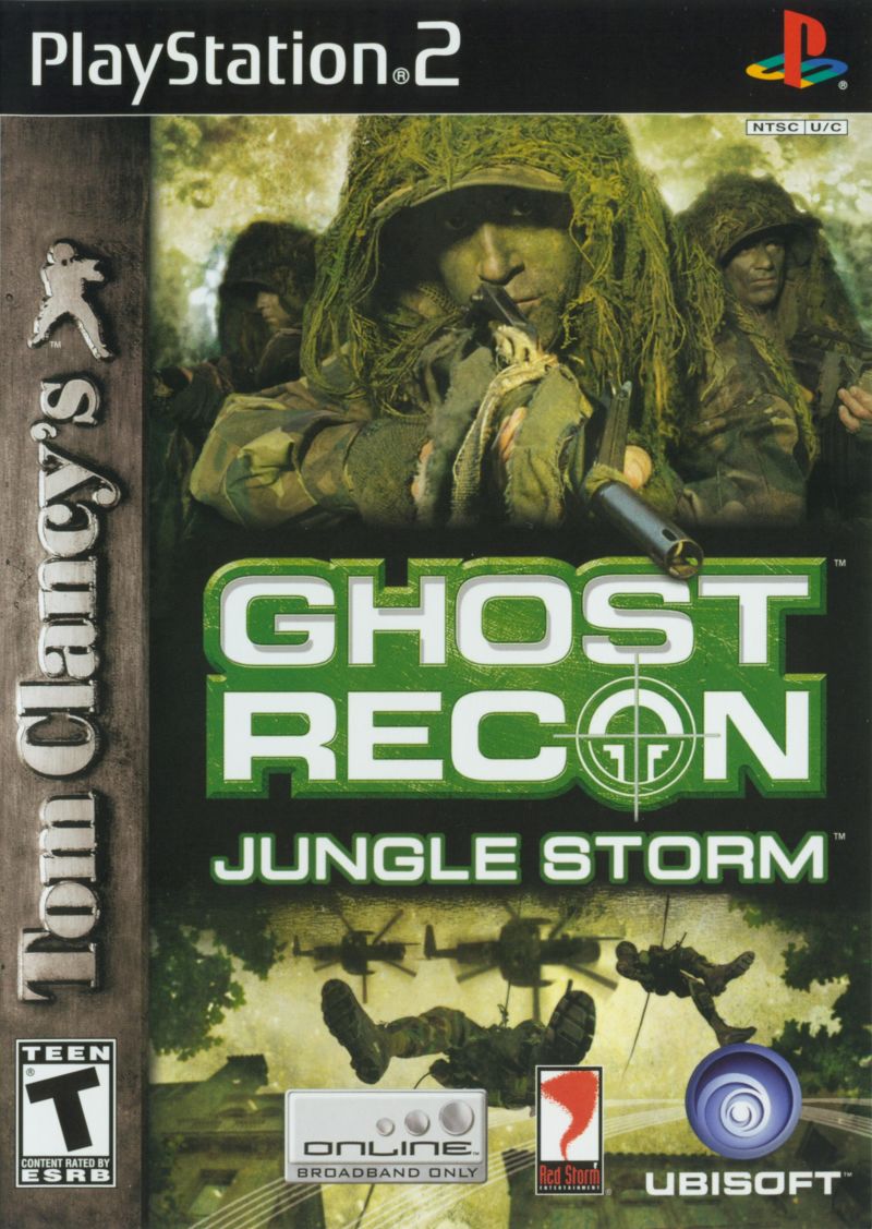 Front cover of Tom Clancy's Ghost Recon: Jungle Storm for PlayStation 2