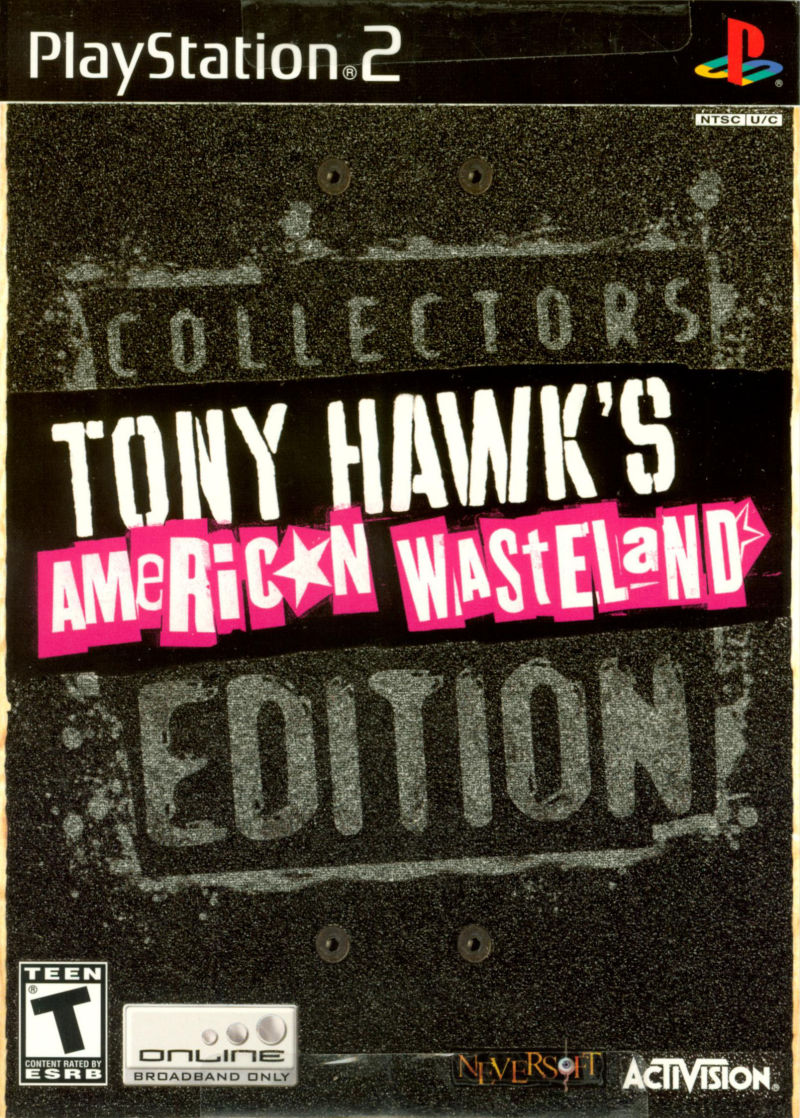 Front cover of Tony Hawk's American Wasteland (Collector's Edition) for PlayStation 2