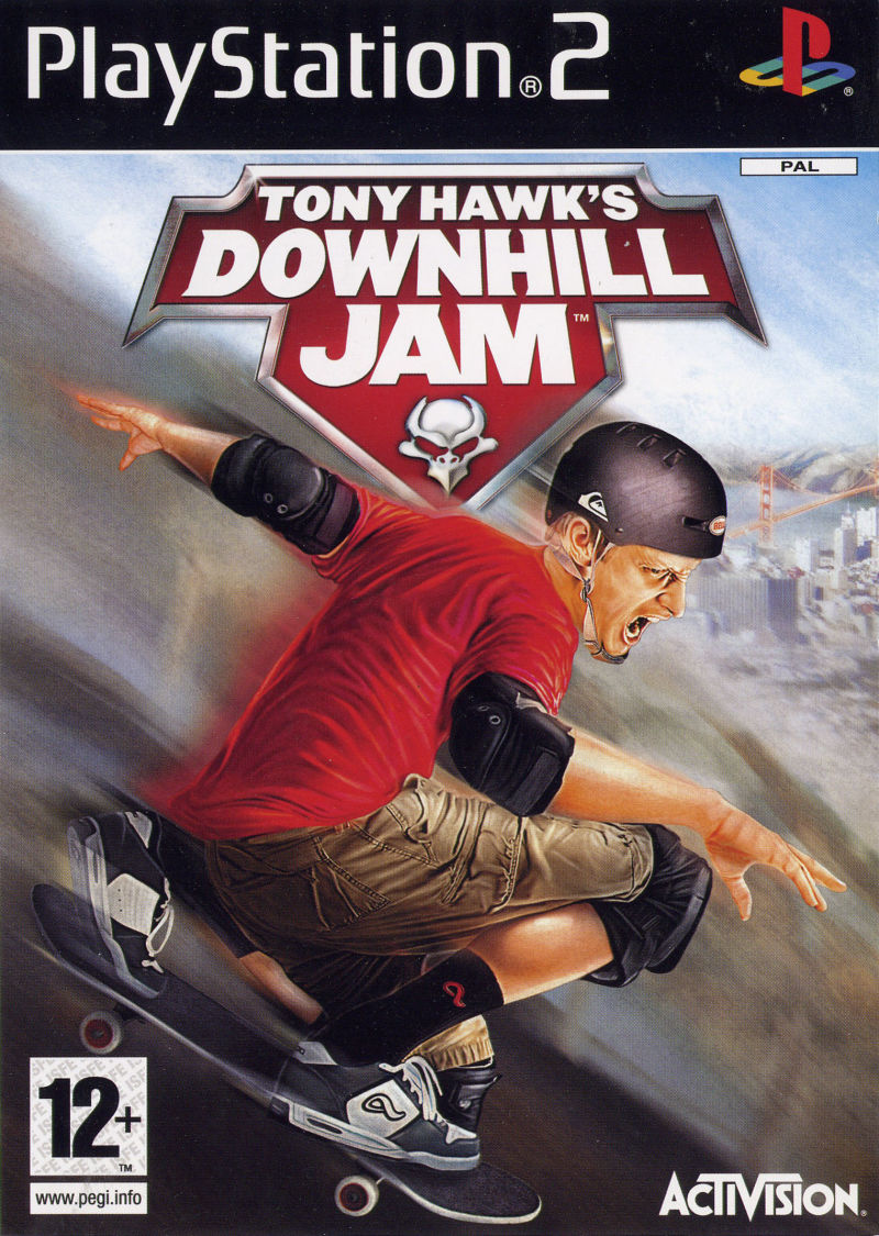Front cover of Tony Hawk's Downhill Jam for PlayStation 2