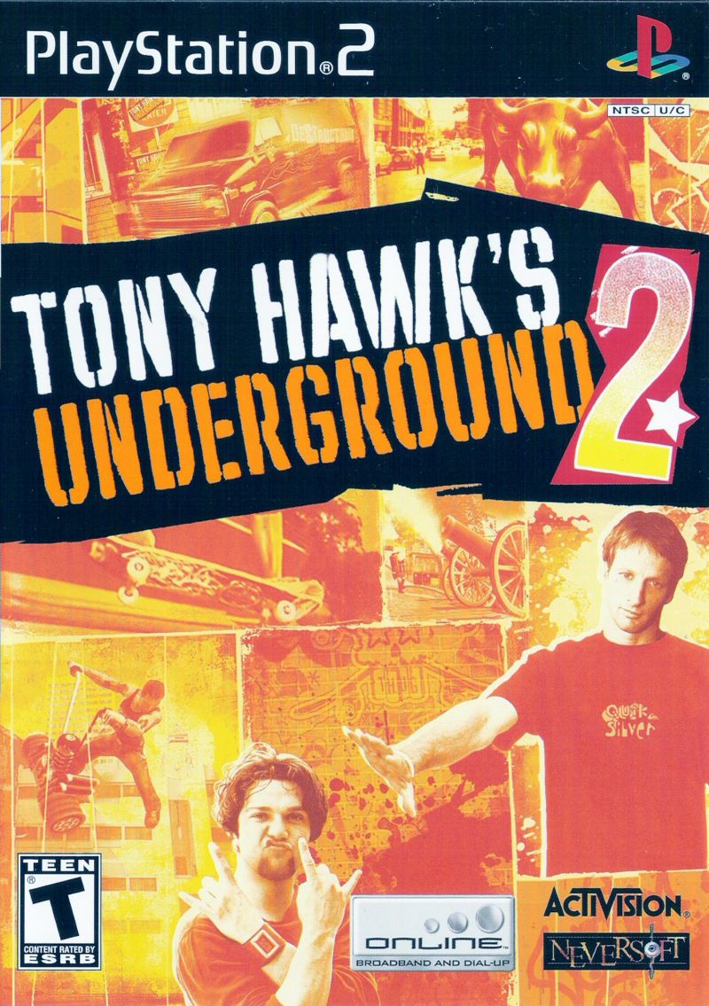 Front cover of Tony Hawk's Underground 2 for PlayStation 2