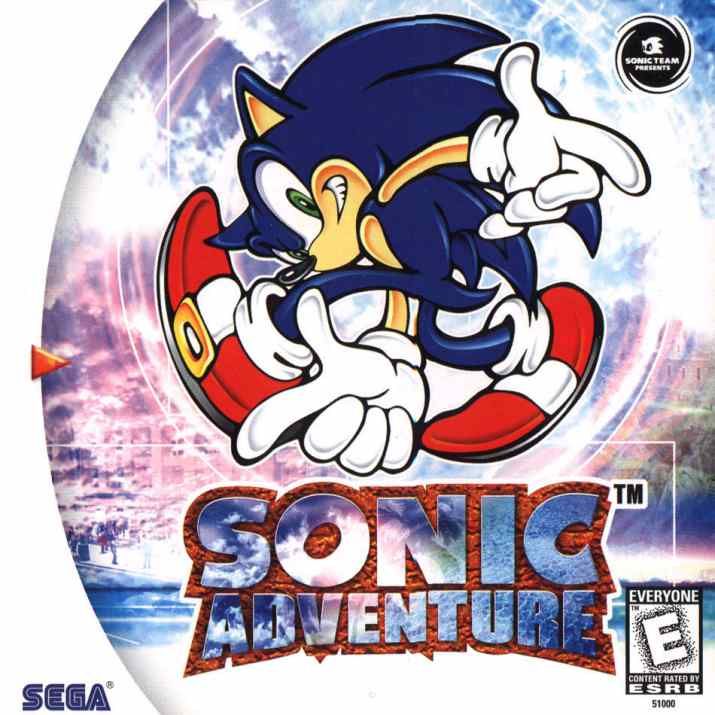 Front cover of Sonic Adventure for Dreamcast