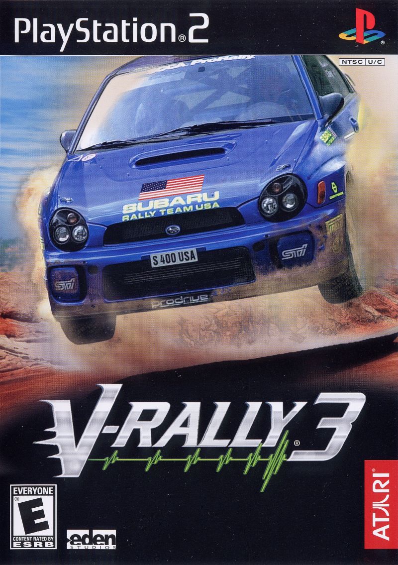 Front cover of V-Rally 3 for PlayStation 2