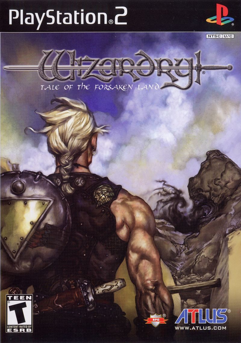 Front cover of Wizardry: Tale of the Forsaken Land for PlayStation 2